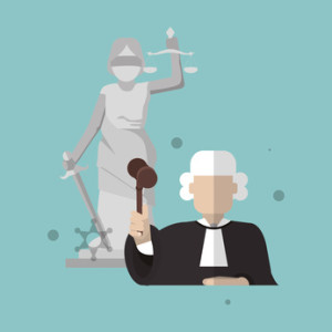 Law and Justice concept with icon design, vector illustration 10 eps graphic.