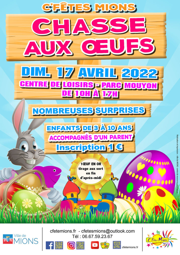 affiche chasse oeufs 2022