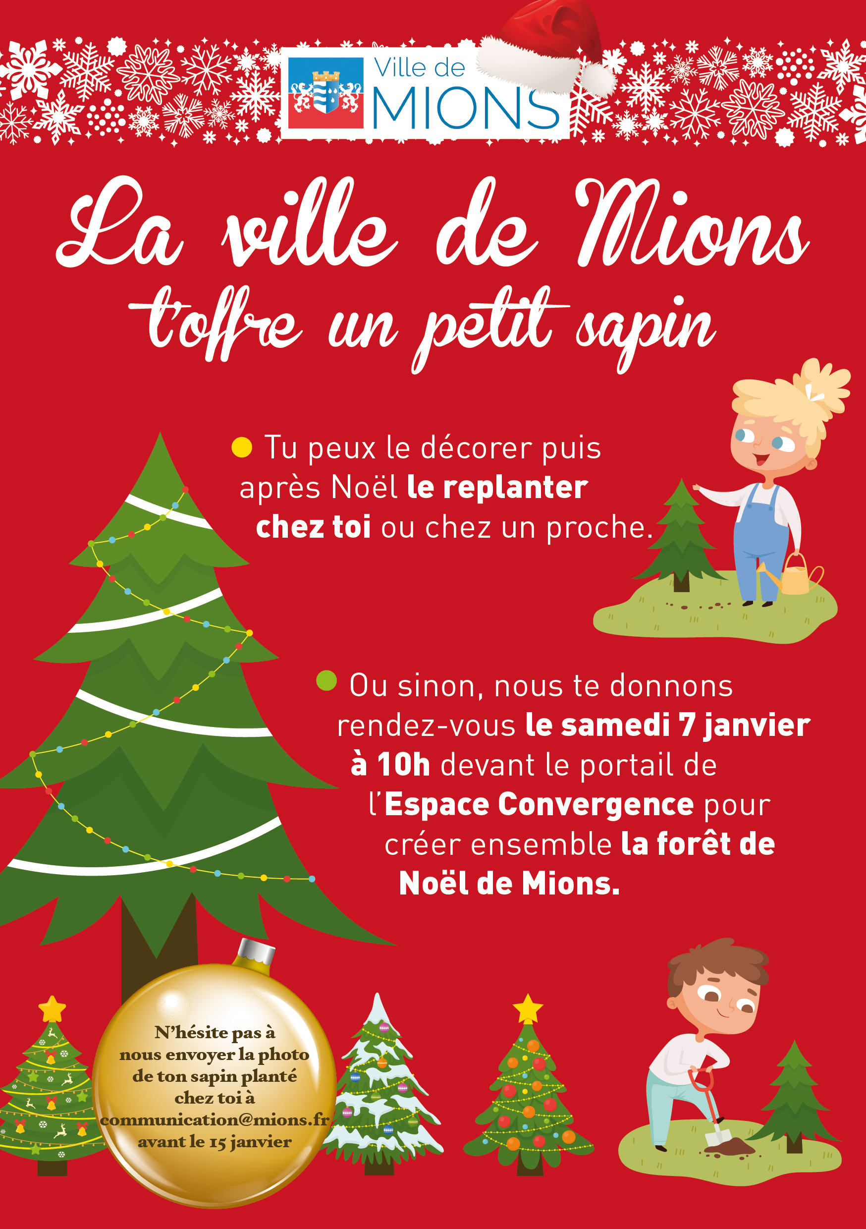 Sapin de Noël Ville de Mions