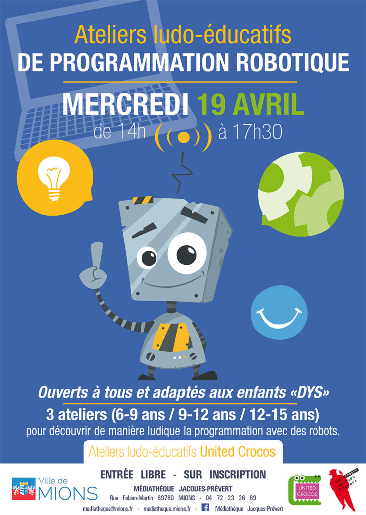 Ateliers de programmation robot