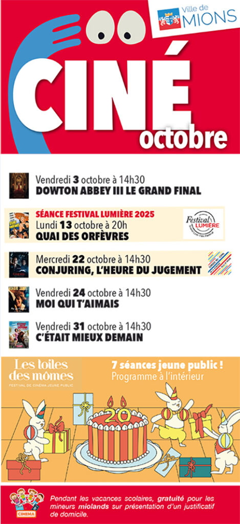 ciné octobre