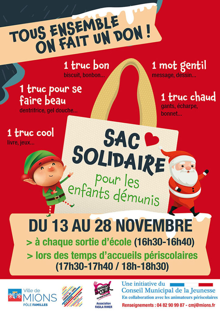 sac solidaire noël