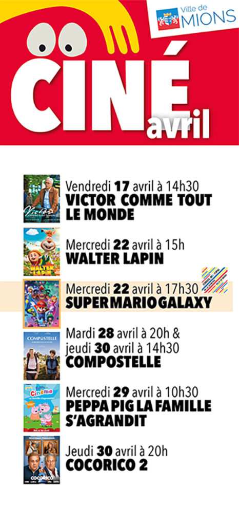 ciné avril